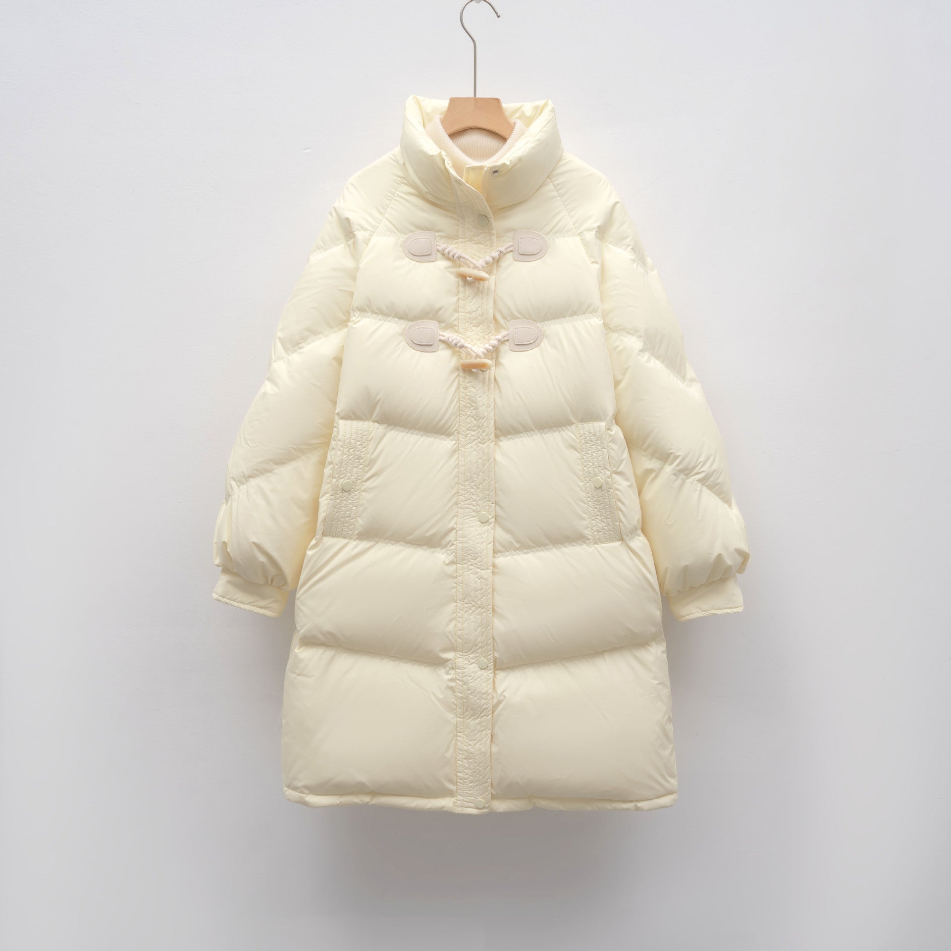 Gewatteerde Dames Mantel – Warme Mantel met Toggles