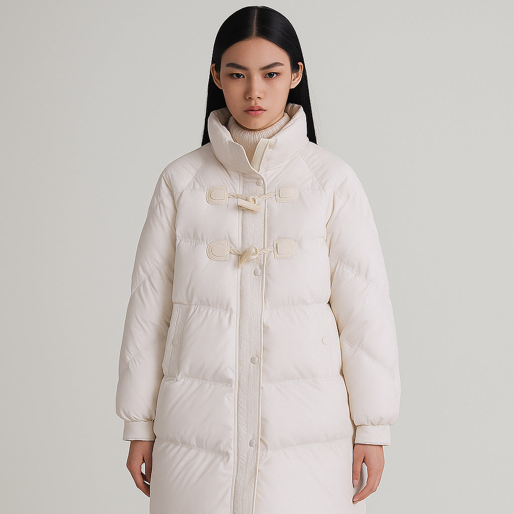 Gewatteerde Dames Mantel – Warme Mantel met Toggles