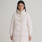 Gewatteerde Dames Mantel – Warme Mantel met Toggles