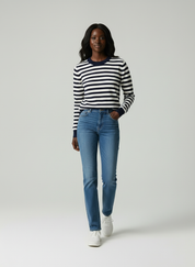 Gestreept Sweatshirt Dames - Luxueus Breisel