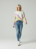 Zachte Gebreide Trui met Kleurblokken