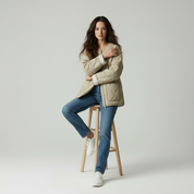 Gewatteerde Katoenen Dames Jas – Warm & Lichtgewicht