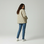 Gewatteerde Katoenen Dames Jas – Warm & Lichtgewicht