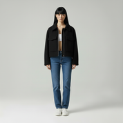 Gebreid Dames Jasje Kort – Knit Jacket met Rits