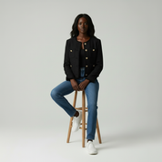 Femke Tweed Jasje – Stijlvol Damesjasje van Hoogwaardige Tweedstof