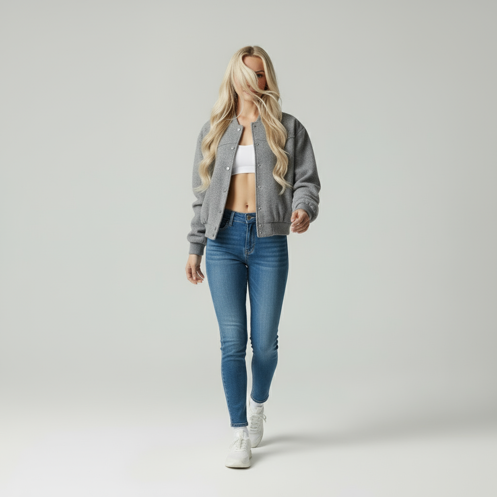 Cropped Bomberjack – Trendy Dames Jas