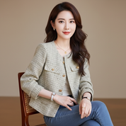 Tijdloos Tweed Jasje – Hoogwaardig Damesdesign