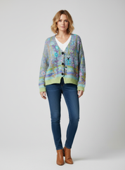 Gebreid Dames Vest – Oversized & Kleurrijk – Dea Studios