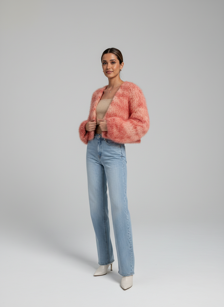 Gebreide Dames Cardigan met Ballonmouwen | Wolblend