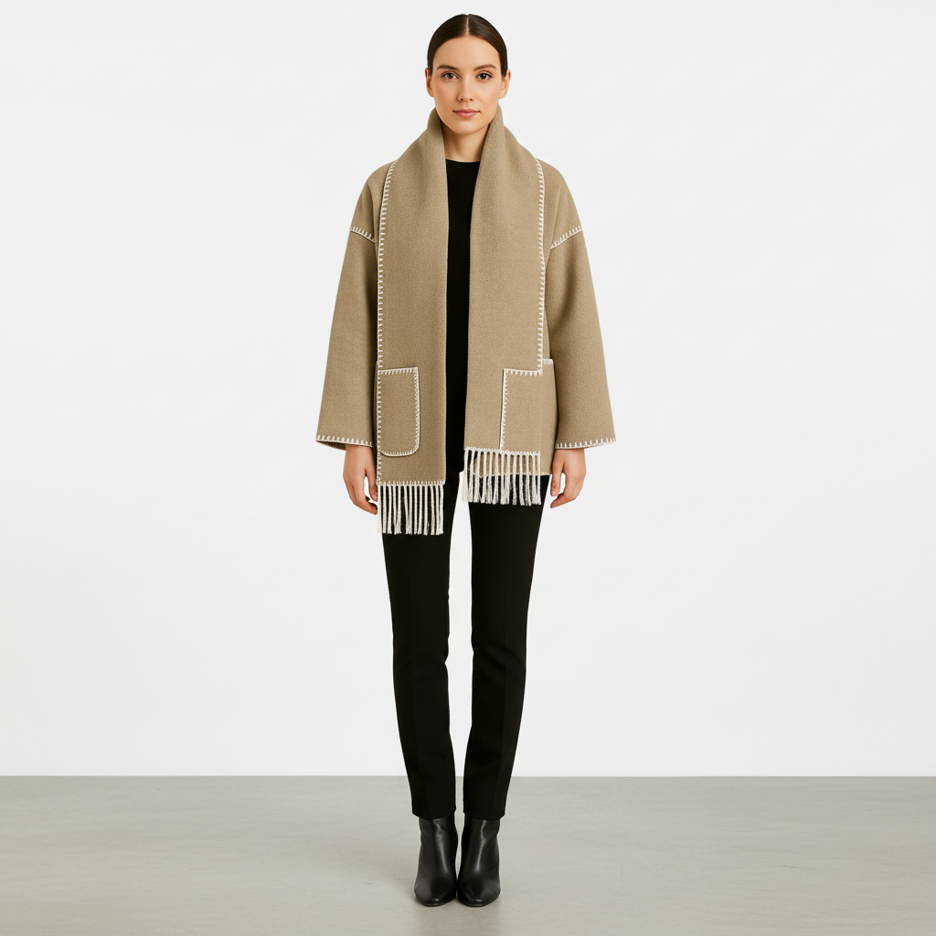 Oversized Jas met Franjes