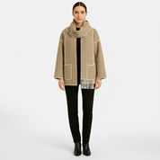 Dames Jas | Geïntegreerde sjaal en elegante pasvorm