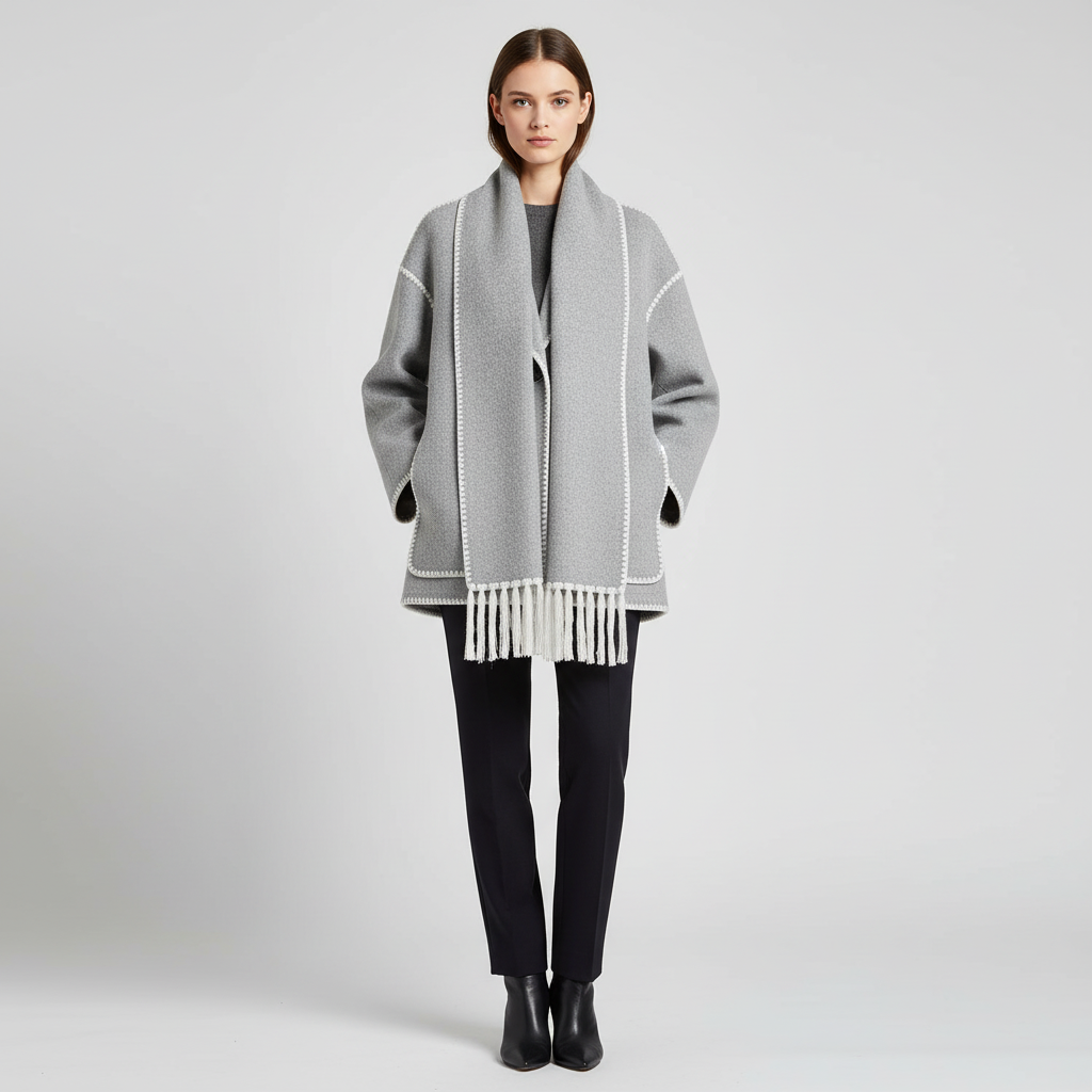 Oversized Jas met Franjes