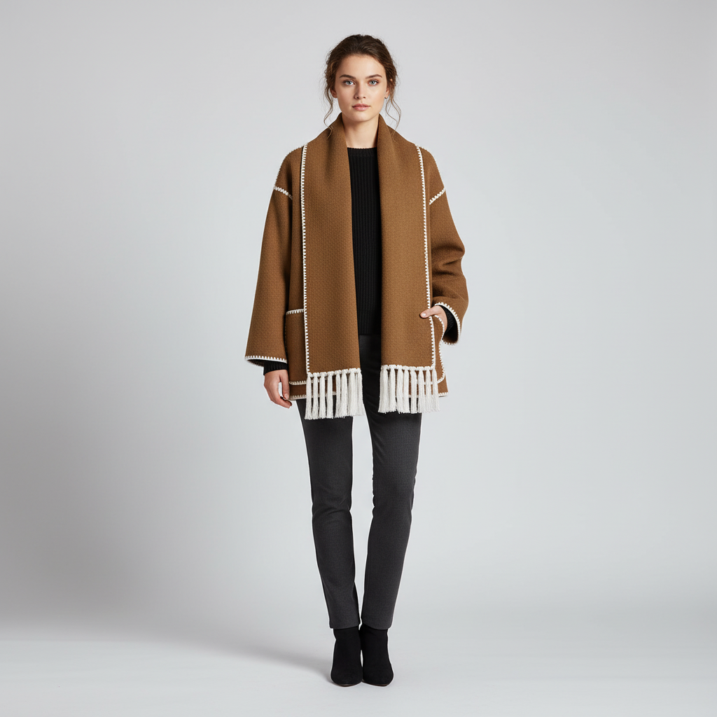 Oversized Jas met Franjes