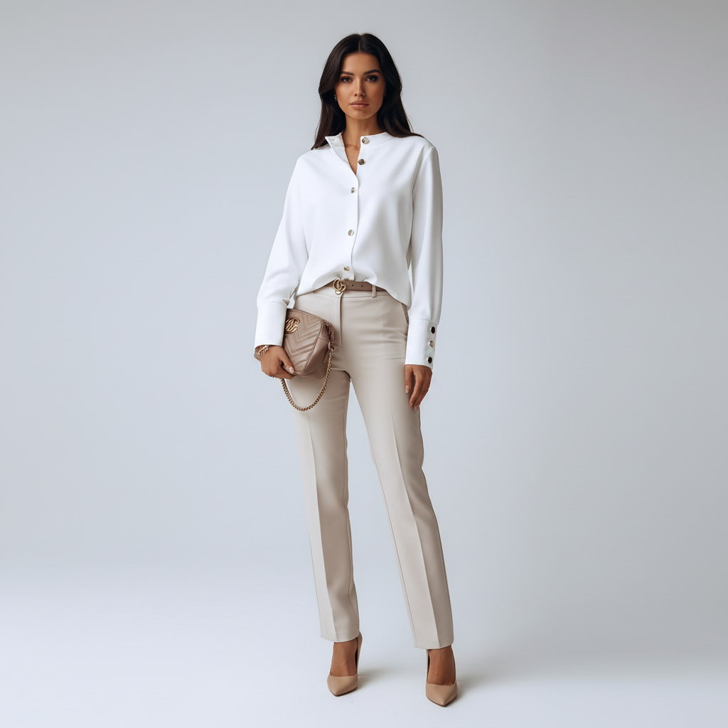 Kwaliteit Blouse met Metalen Details