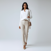 Kwaliteit Dames Blouse met Metalen Details