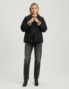 Dames Jas Luipaardprint – Stijlvolle Comfortabele Jas met Knoopsluiting