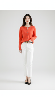 Merino Dames Cardigan – Luxe Gebreid Vest