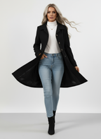 Wollen Dames Jas met Tailored Pasvorm