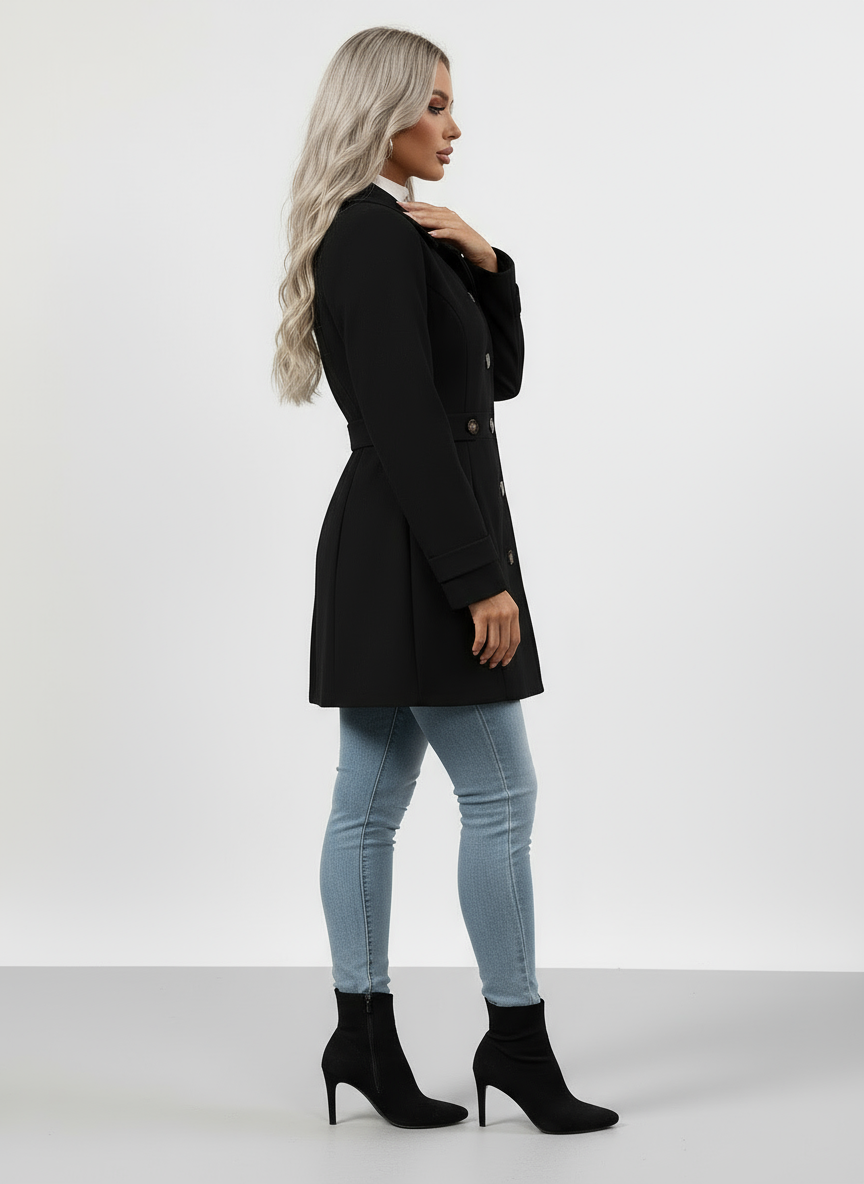 Wollen Dames Jas met Tailored Pasvorm