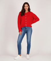 Rood Kasjmier Blend Dames Vest – Zacht Gebreid Luxe Knitwear