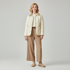 Dames Tussenjas met Corduroy Kraag