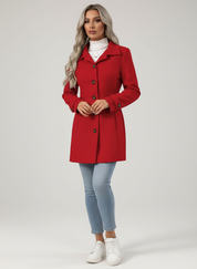 Wollen Dames Jas met Tailored Pasvorm