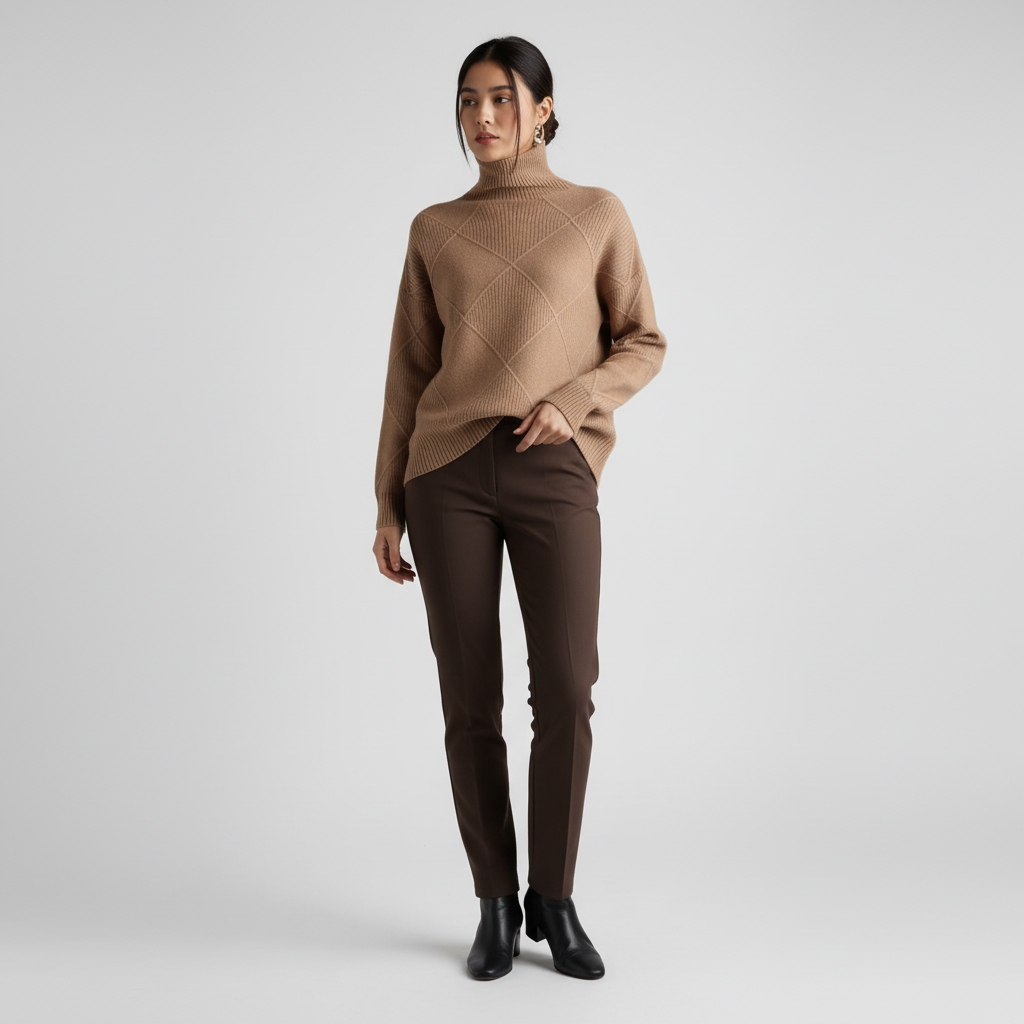 Luxe Cashmere Coltrui – Zachte Dames Sweater