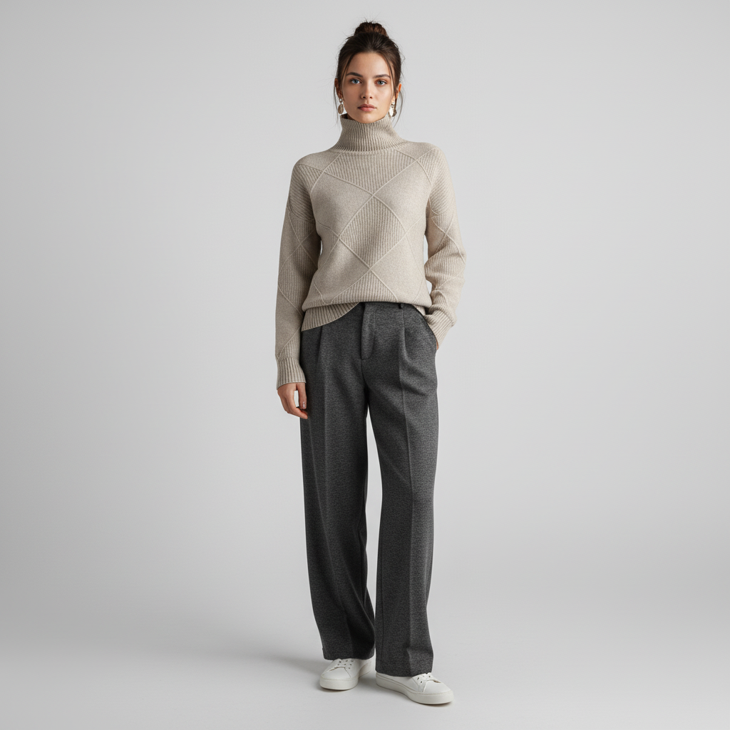 Luxe Cashmere Coltrui – Zachte Dames Sweater
