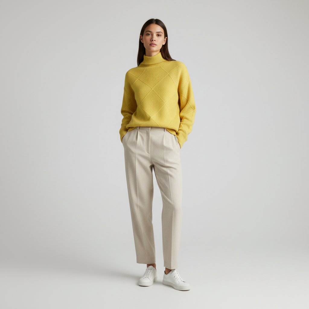 Luxe Cashmere Coltrui – Zachte Dames Sweater