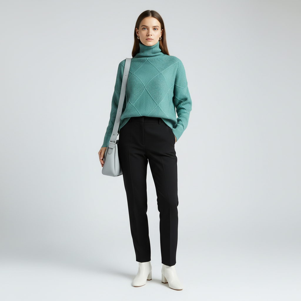Luxe Cashmere Coltrui – Zachte Dames Sweater