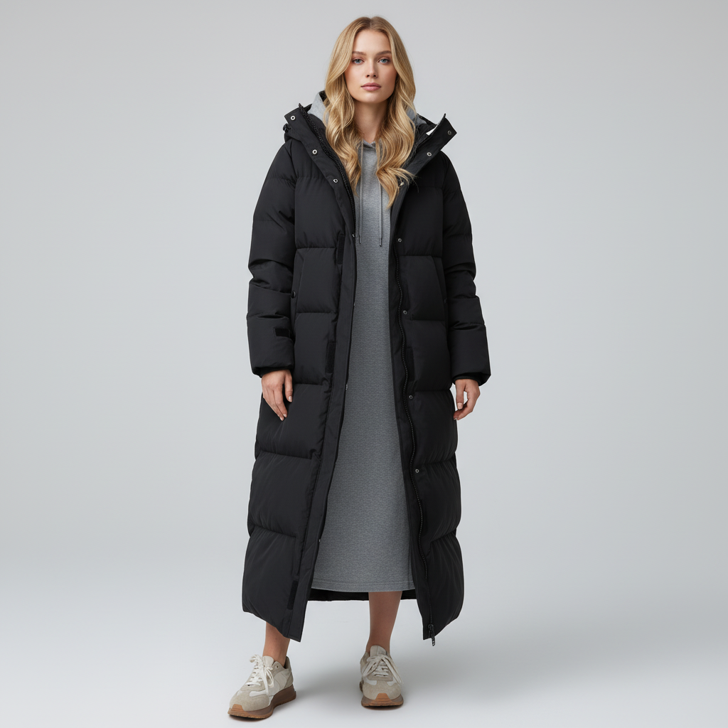 Lange Winterjas voor Dames – Warme Stijlvolle Jas