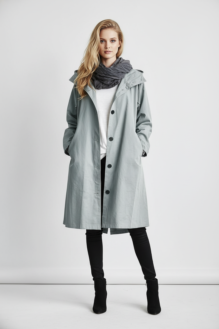 Tijdloze Katoenen Parka met Kap – Dea Studios