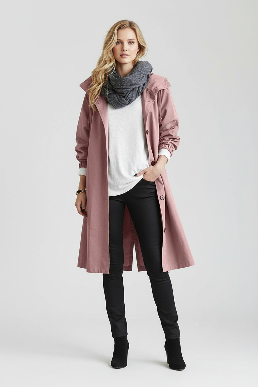 Tijdloze Katoenen Parka met Kap – Dea Studios