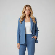 Dames Broekpak – Chique Two Piece Set met Tailored Blazer en Rechte Pantalon