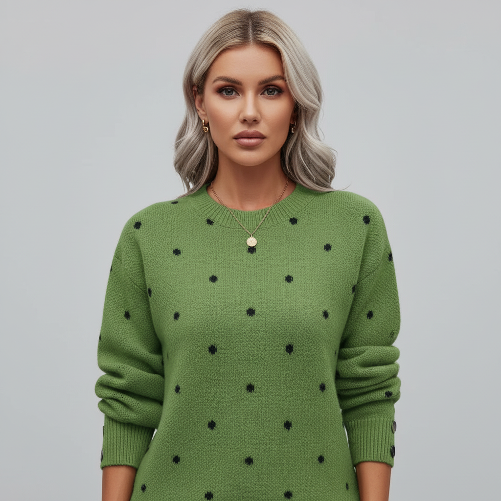 Gebreide Trui met Stippen