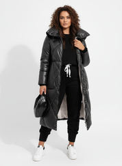 Lange Gewatteerde Dames Winterjas – Lichtgewicht Puffercoat