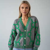 Gebreide Dames Cardigan met Patroon