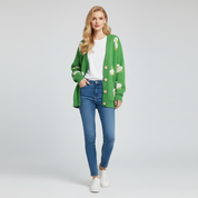 Gebreide Dames Cardigan met Schapenmotief