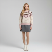 Gebreide Trui met Winters Patroon