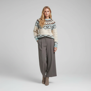 Gebreide Trui met Winters Patroon