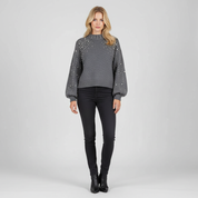 Gebreide Dames Trui – Trui met Parelaccenten