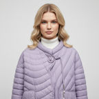 Asymmetrische Quilted Jas