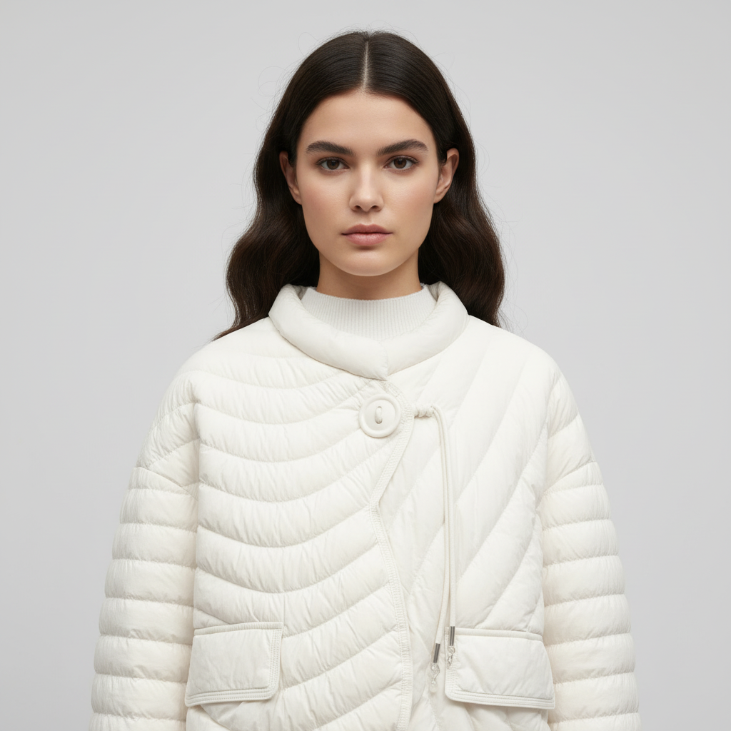 Trendy Gewatteerd - Asymmetrische Quilted Dames Jas