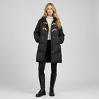 Gewatteerde Dames Mantel – Warme Mantel met Toggles