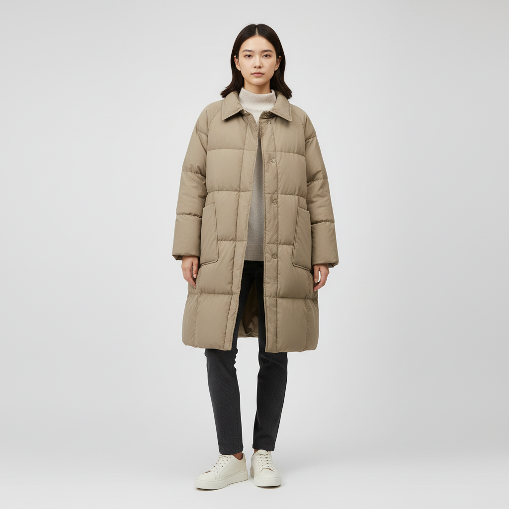 Warme Gewatteerde Winterjas Dames – Lichtgewicht Trendy Pufferjas