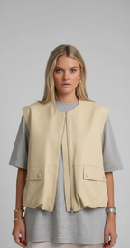 Damesvest Beige