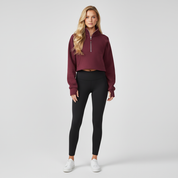 Sportieve Dames Sweater met Hoge Kraag