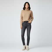 Luxe Dames Coltrui – Wolmix met Knoopdetails aan de Mouwen