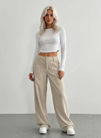 Tijdloze Corduroy Broek met Wijde Pijp | Dea Studios