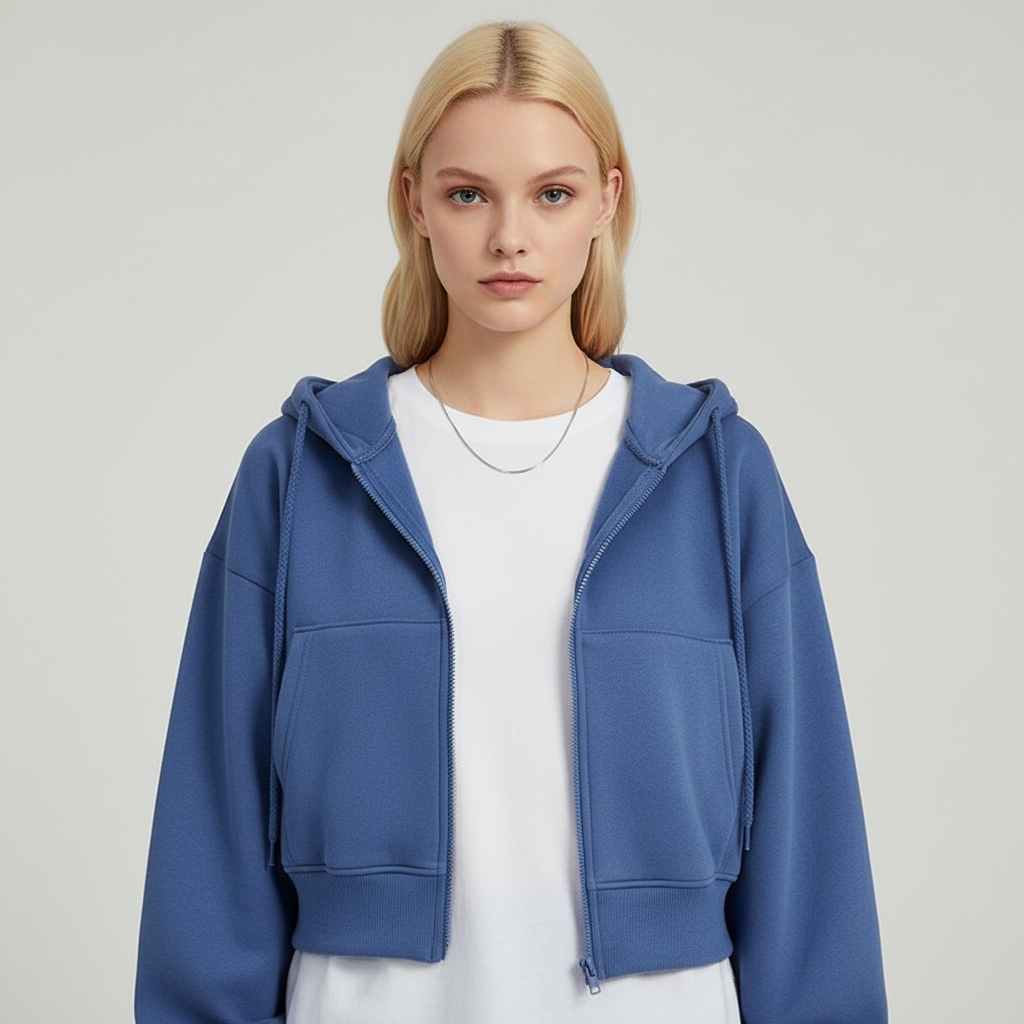 Korte Dames Hoodie – Casual & Comfortabel